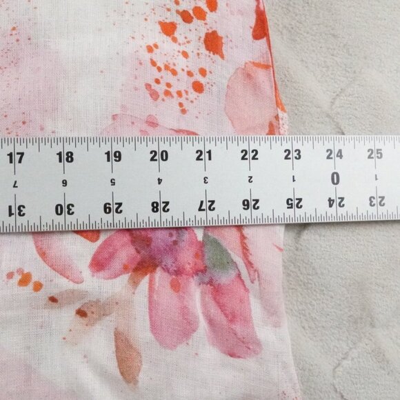 allegra masetti firenze Linen Maxi Dress Womens Small Floral Multi Color - Picture 8 of 10